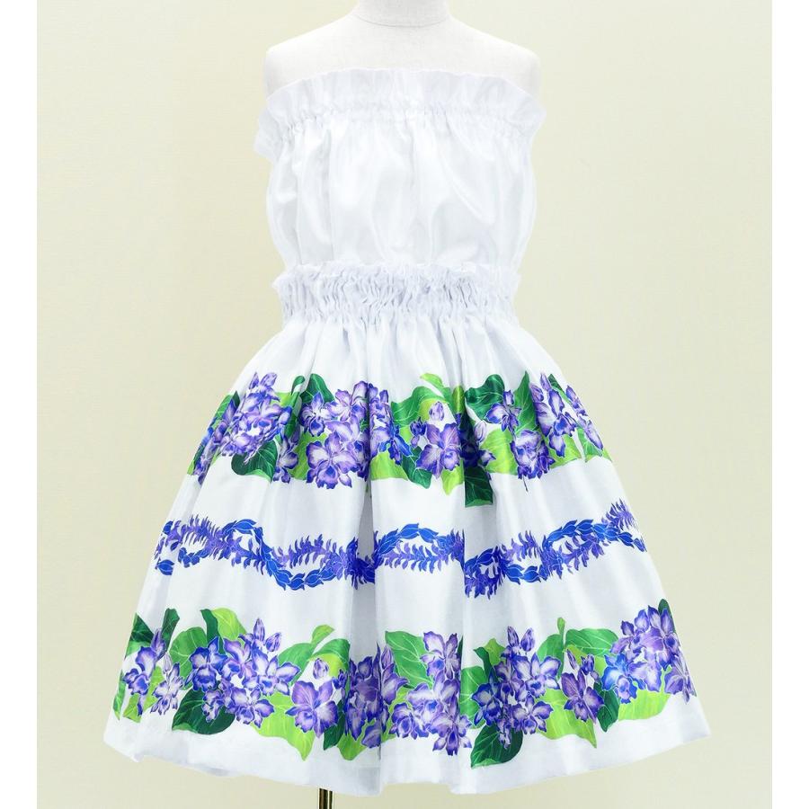 フラダンス ケイキ 選べるトップス セットアップ カトレア×レイ ホワイト 120・140サイズ Jp178wh |  | 05