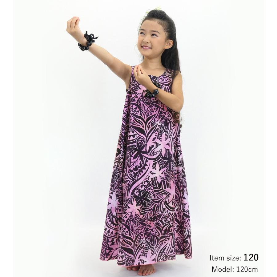 フラドレス ケイキ [120・140] コシボ ノースリーブドレス  ロング丈 ヘリコニア ピンク Jp180-1 |  | 01