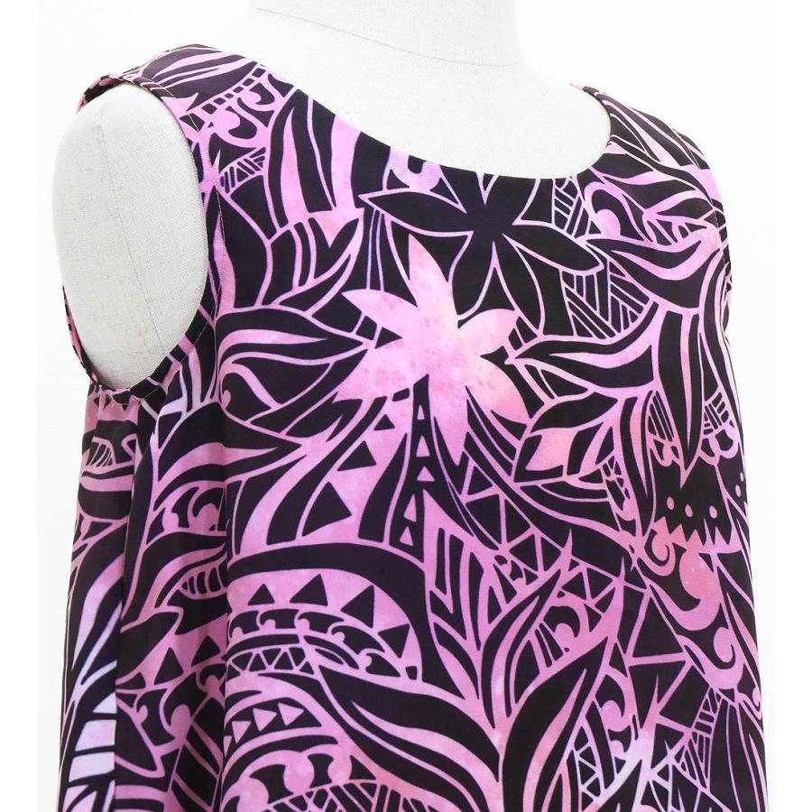 フラドレス ケイキ [120・140] コシボ ノースリーブドレス  ロング丈 ヘリコニア ピンク Jp180-1 |  | 05