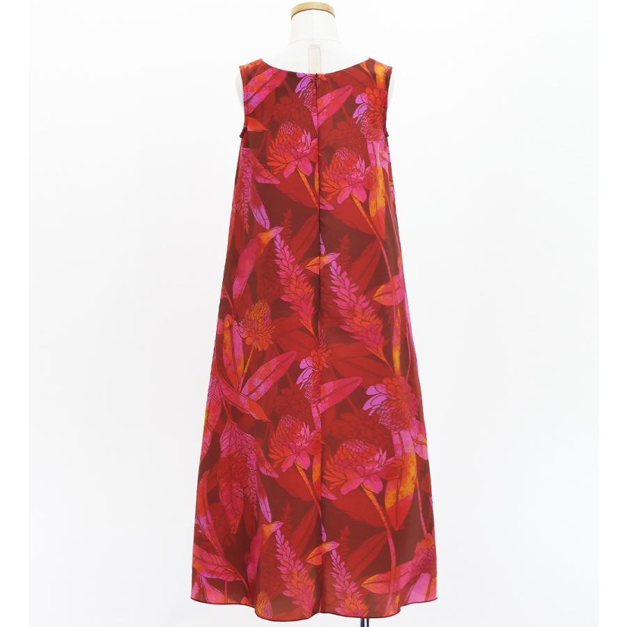 フラドレス ケイキ [120・140] コシボ ノースリーブドレス  ロング丈 ジンジャー レッド Jp180-2 |  | 04