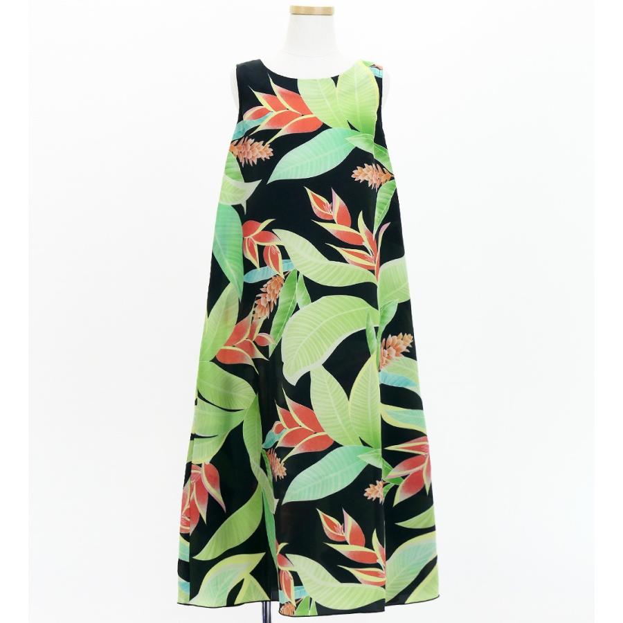 フラドレス ケイキ [120・140] コシボ ノースリーブドレス  ロング丈 ヘリコニア ブラック Jp180-4 |  | 03