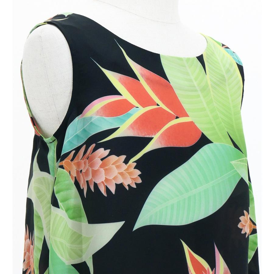 フラドレス ケイキ [120・140] コシボ ノースリーブドレス  ロング丈 ヘリコニア ブラック Jp180-4 |  | 05