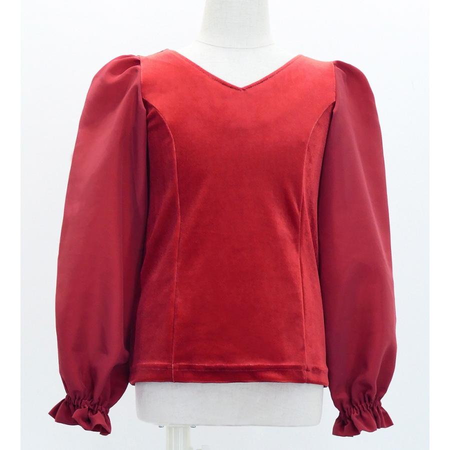 キッズ フラメンコ 選べる襟ぐり ロングスリーブブラウス ダークレッド2 120・140サイズ Jp182drd2 |  | 02