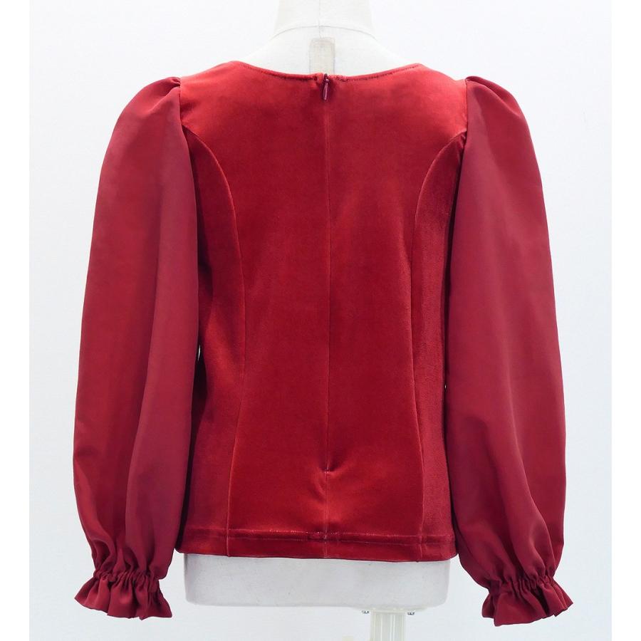 キッズ フラメンコ 選べる襟ぐり ロングスリーブブラウス ダークレッド2 120・140サイズ Jp182drd2 |  | 03