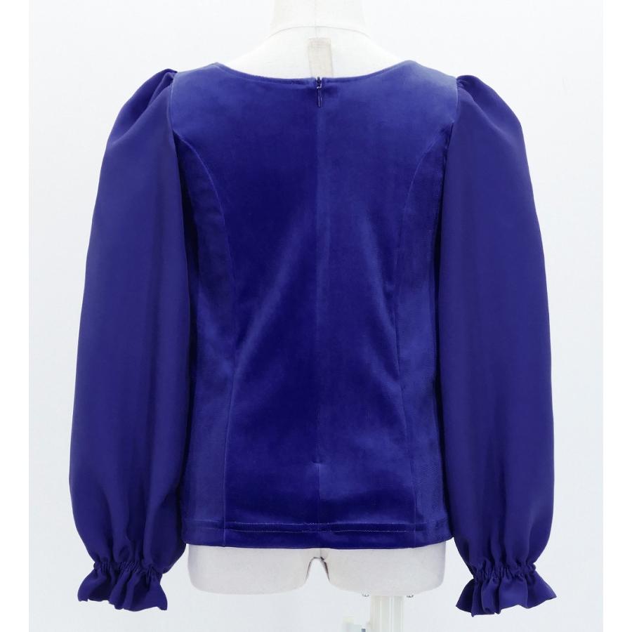 キッズ フラメンコ 選べる襟ぐり ロングスリーブブラウス ロイヤルブルー 120・140サイズ Jp182rbl |  | 03