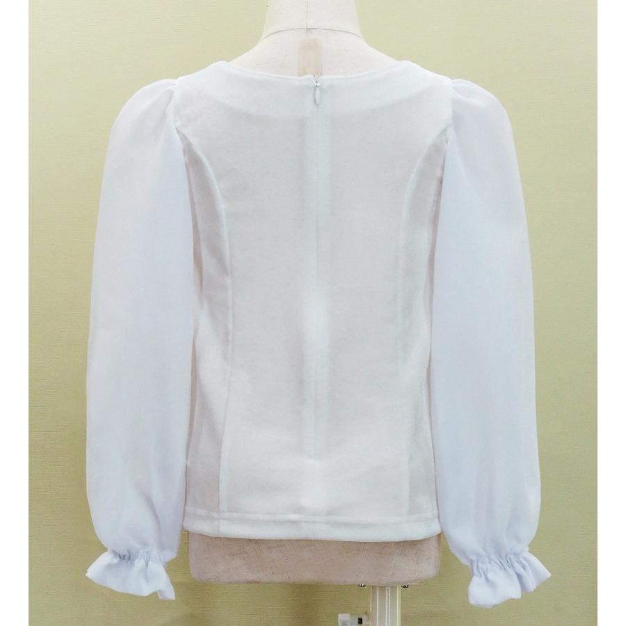 キッズ フラメンコ 選べる襟ぐり ロングスリーブブラウス ホワイト 120・140サイズ Jp182wh |  | 03
