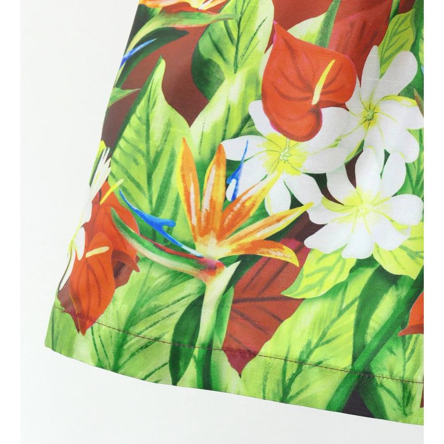 フラダンス ケイキ シャンタン パウスカート ハワイアンフラワー＆リーフ Jp192-1 |  | 06