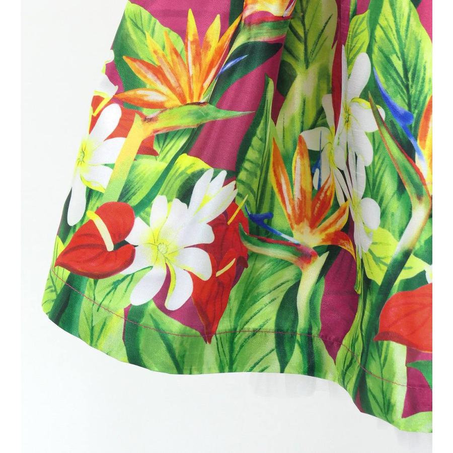 フラダンス ケイキ シャンタン パウスカート ハワイアンフラワー＆リーフ Jp192-2 |  | 06