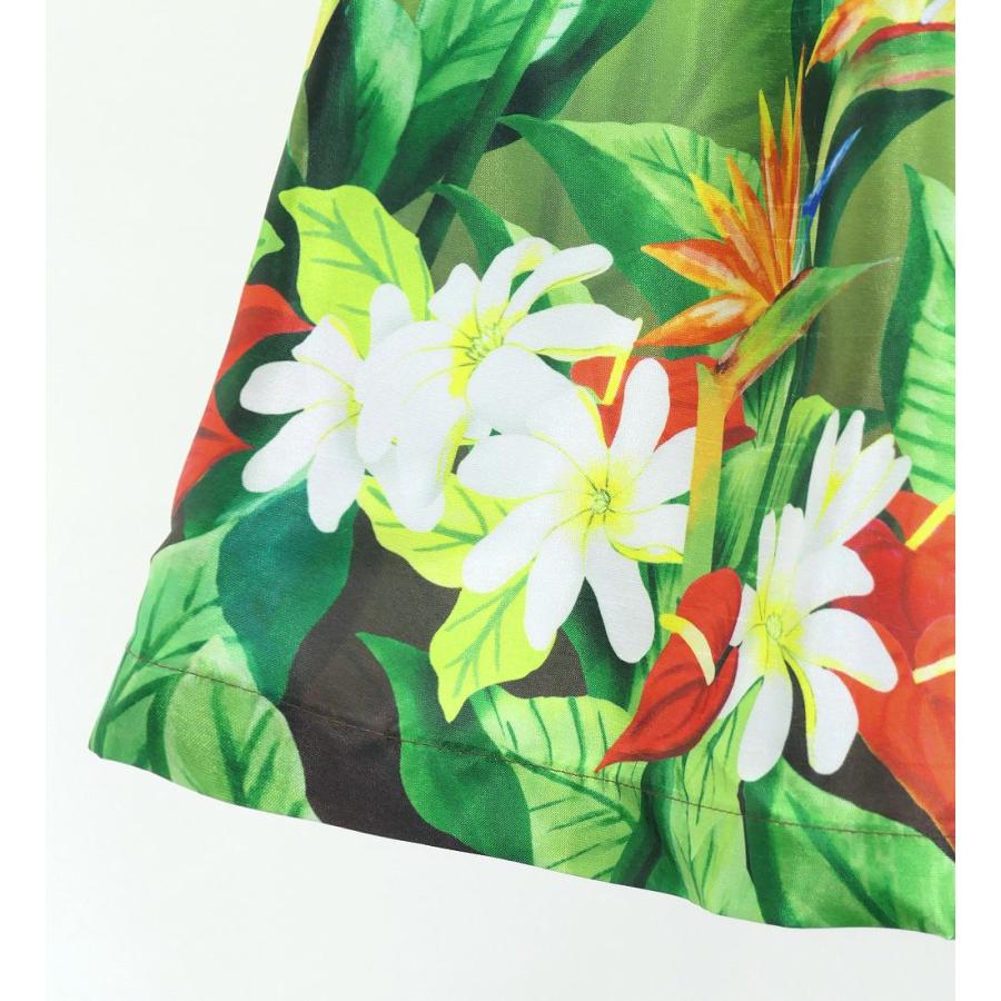 フラダンス ケイキ シャンタン パウスカート ハワイアンフラワー＆リーフ Jp192-5 |  | 06