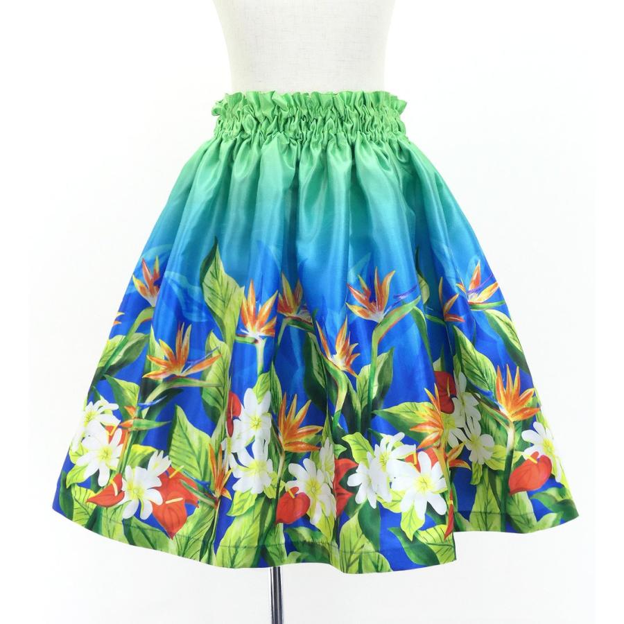 フラダンス ケイキ シャンタン パウスカート ハワイアンフラワー＆リーフ Jp192-6 |  | 04