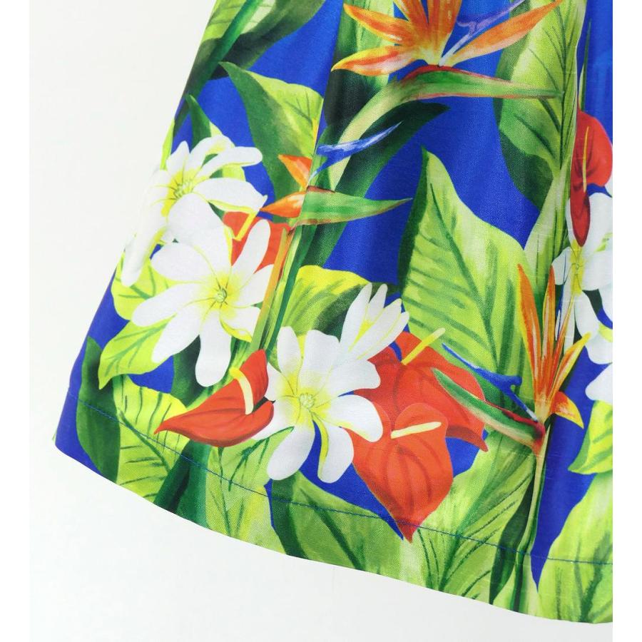 フラダンス ケイキ シャンタン パウスカート ハワイアンフラワー＆リーフ Jp192-6 |  | 06