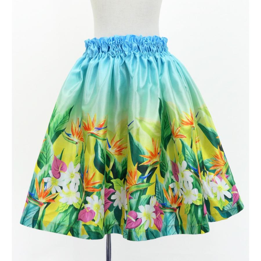 フラダンス ケイキ シャンタン パウスカート ハワイアンフラワー＆リーフ Jp192-7 |  | 04