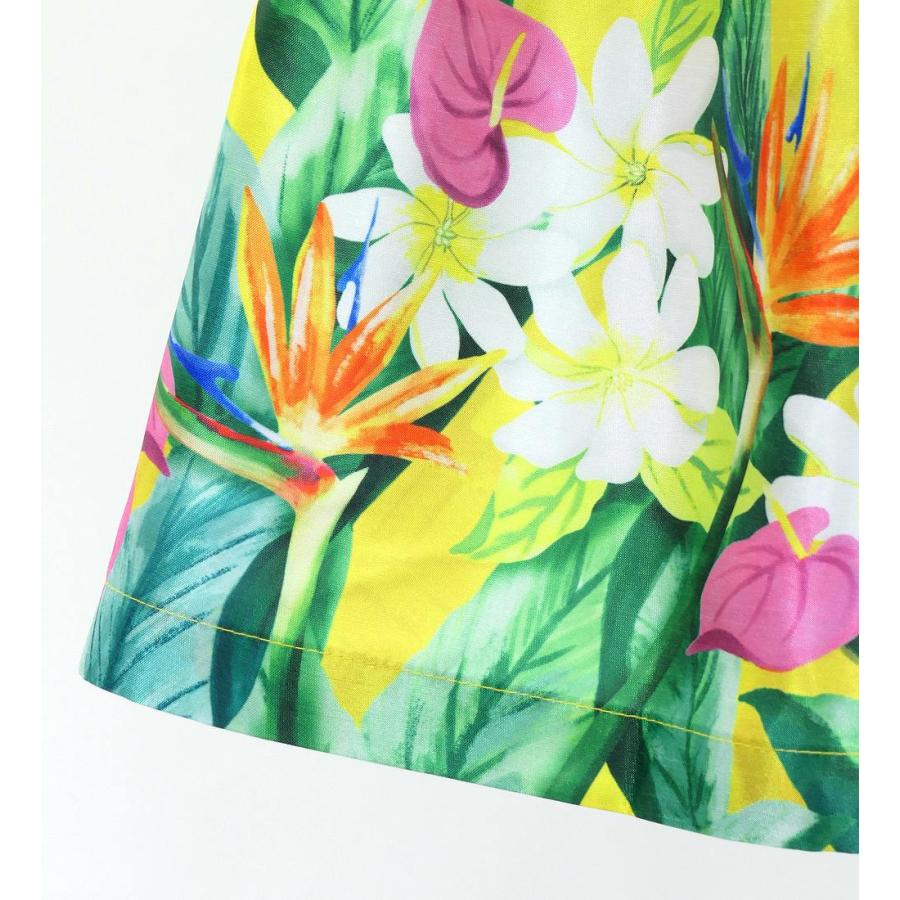 フラダンス ケイキ シャンタン パウスカート ハワイアンフラワー＆リーフ Jp192-7 |  | 06