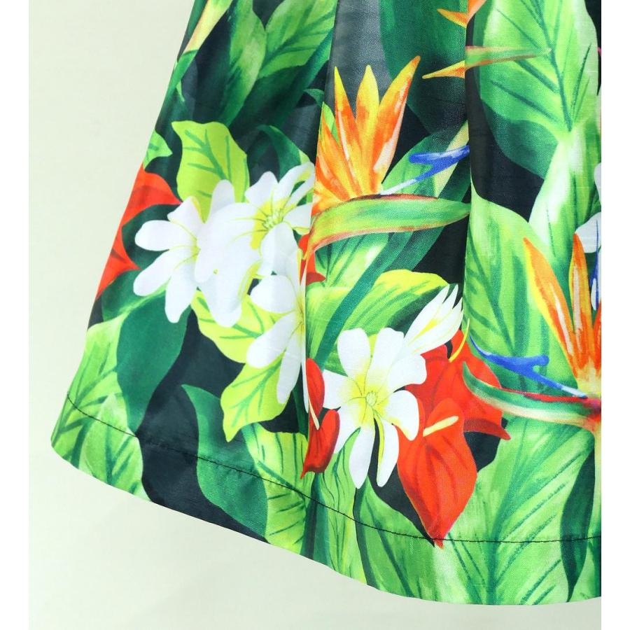 フラダンス ケイキ シャンタン パウスカート ハワイアンフラワー＆リーフ Jp192-8 |  | 06
