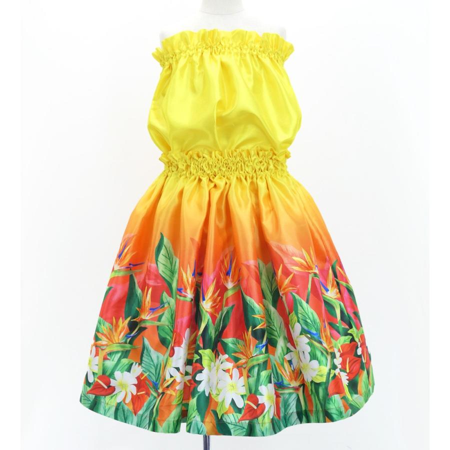 フラダンス ケイキ 選べるトップス セットアップ ハワイアンフラワー＆リーフ 120・140サイズ Jp193-3 |  | 03