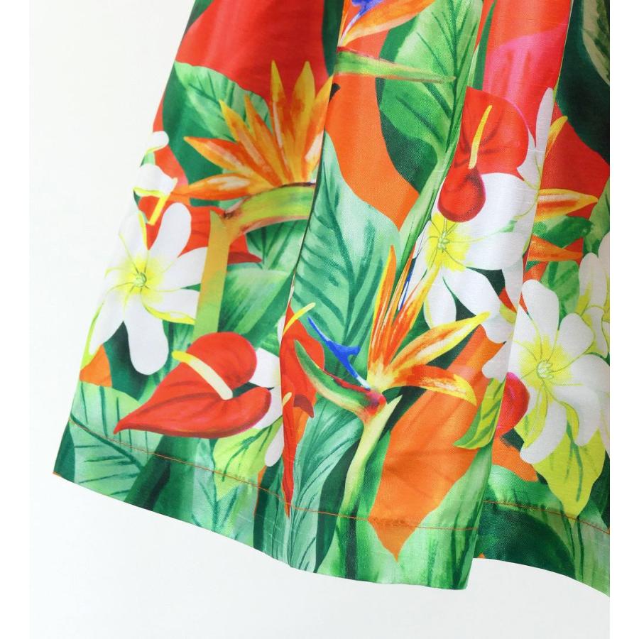 フラダンス ケイキ 選べるトップス セットアップ ハワイアンフラワー＆リーフ 120・140サイズ Jp193-3 |  | 06