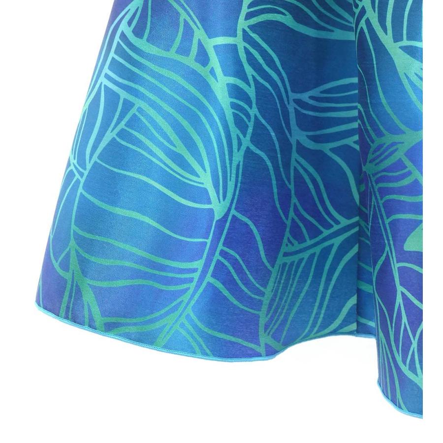 フラドレス ケイキ [120・140] シャンタン アメリカンスリーブ バナナリーフ ターコイズブルー Jp197tbl |  | 05