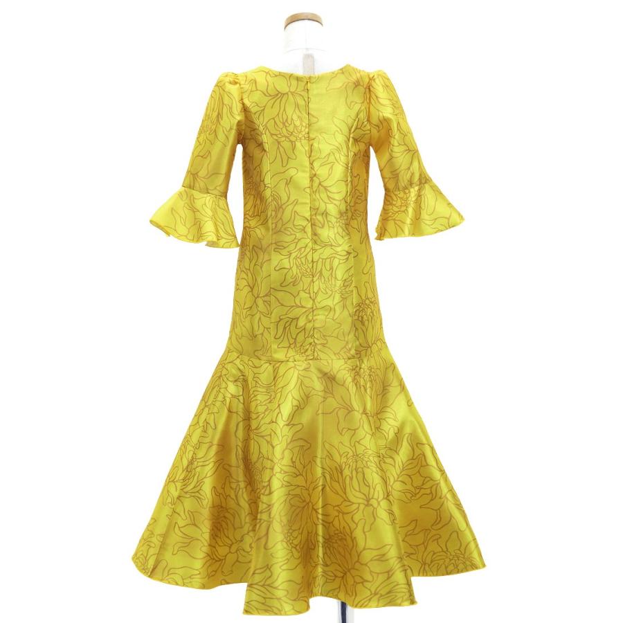 フラドレス ケイキ [120・140] フリル袖 シャンタン ドレス ロング丈 プロテア ゴールド Jp198gd |  | 03