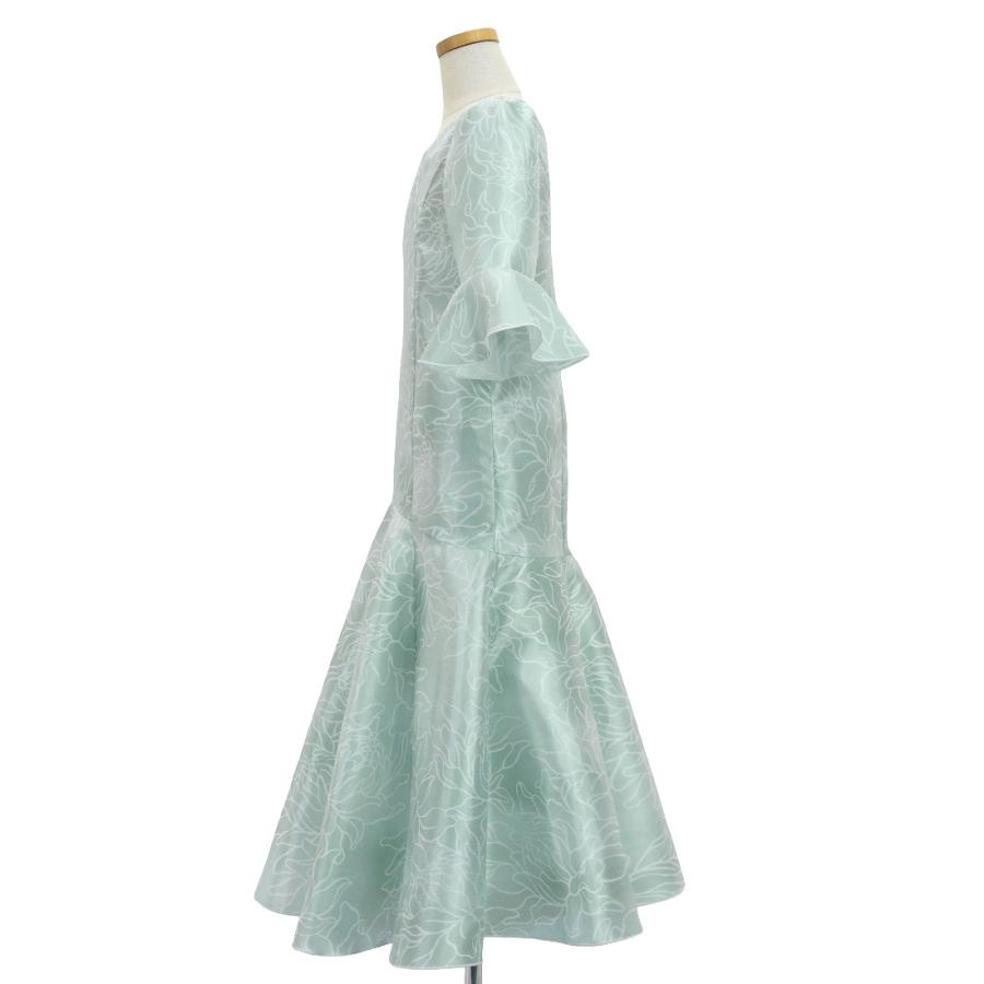 フラドレス ケイキ [120・140] フリル袖 シャンタン ドレス ロング丈 プロテア シルバー Jp198sl |  | 02