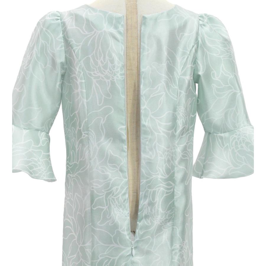 フラドレス ケイキ [120・140] フリル袖 シャンタン ドレス ロング丈 プロテア シルバー Jp198sl |  | 04