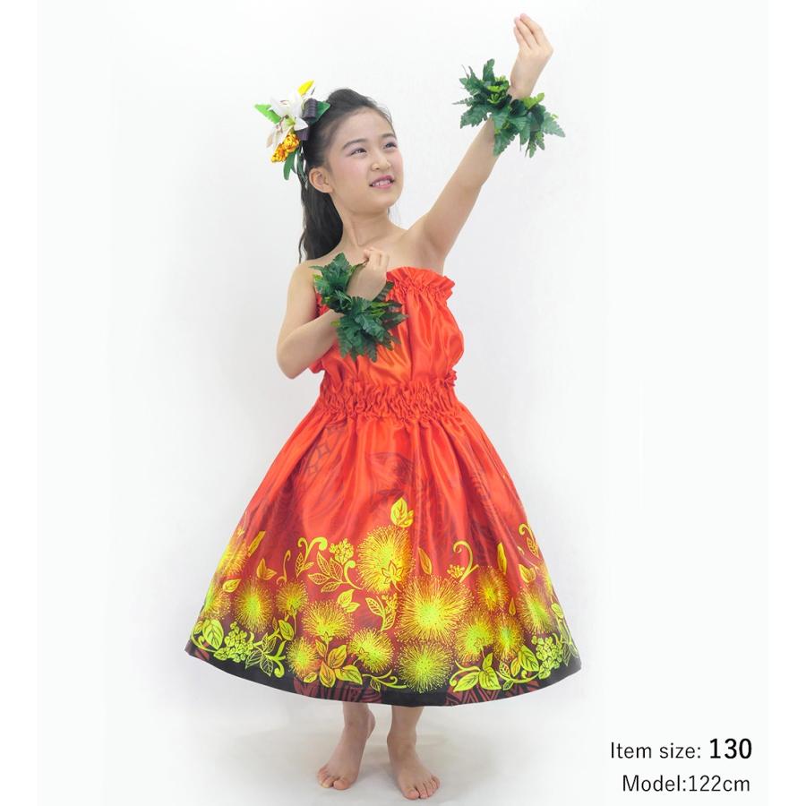 フラダンス ケイキ 選べるトップス セットアップ レフア×カヒコ レッド 120・140サイズ Jp206rd |  | 04