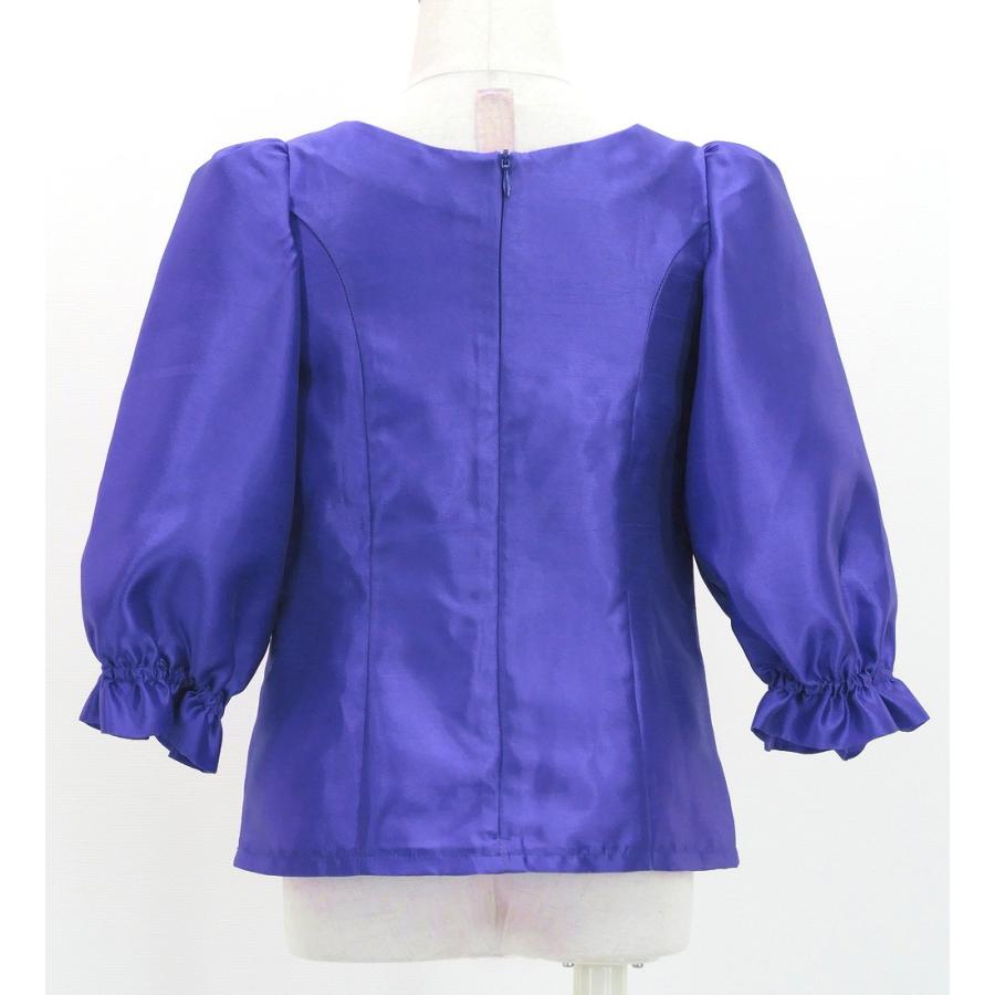 フラダンス ケイキ シャンタン 7分袖 ブラウス ロイヤルブルー 120・140サイズ Jp208rbl |  | 02