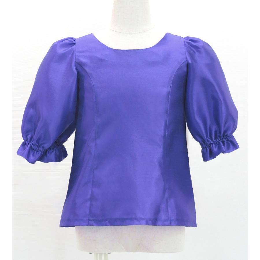 フラダンス ケイキ シャンタン 5分袖 ブラウス ロイヤルブルー 120・140サイズ Jp209rbl |  | 01