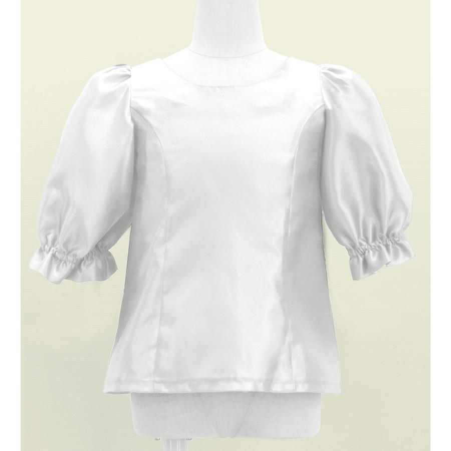 フラダンス ケイキ シャンタン 5分袖 ブラウス ホワイト 120・140サイズ Jp209wh |  | 01