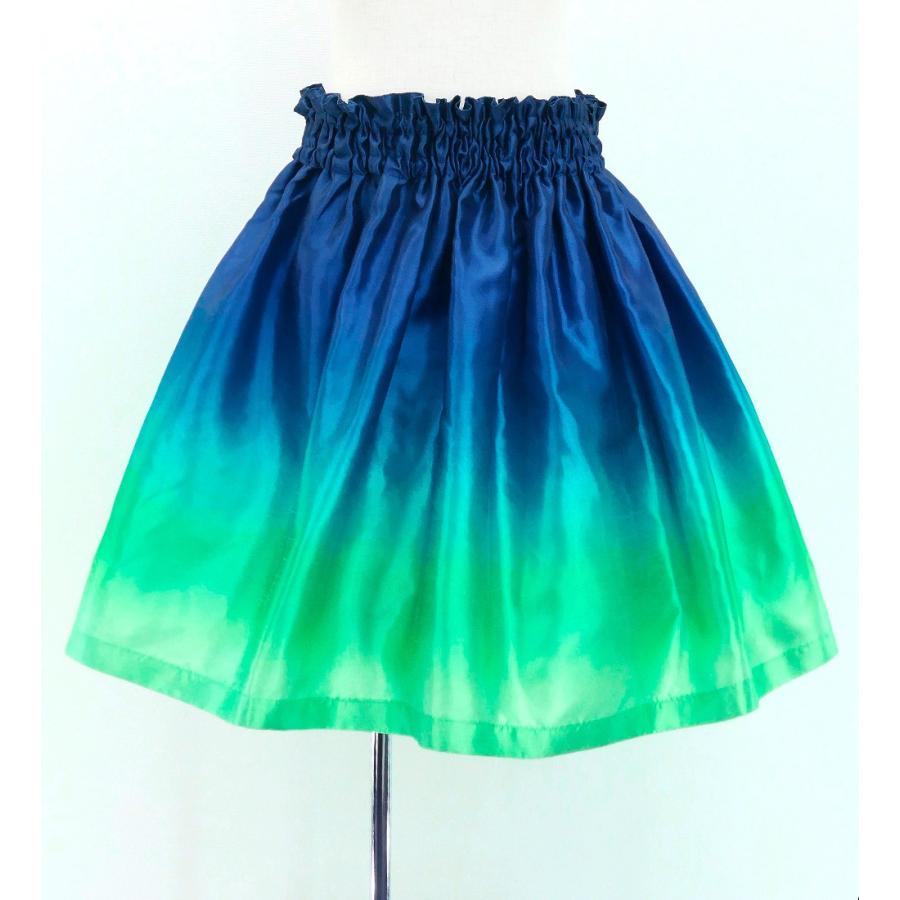 フラダンス ケイキ シャンタン パウスカート ダークブルー×ライトグリーン 90‐150サイズ Jp213dbllgr |  | 04