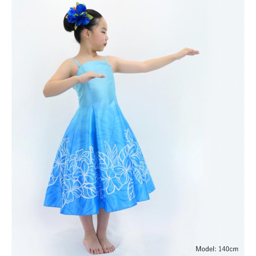 フラドレス ケイキ[120・140]ミディ丈 プルメリア ライトブルー Jp77lbl |  | 02
