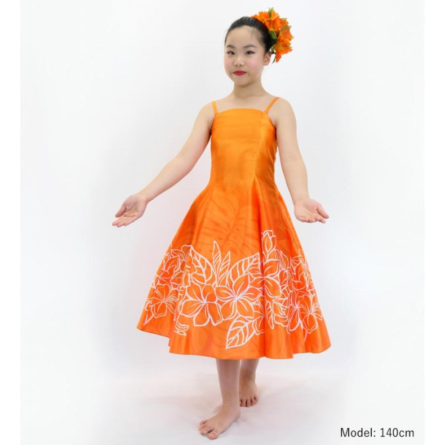 フラドレス ケイキ [120・140] ミディ丈 プルメリア オレンジ Jp77or |  | 01
