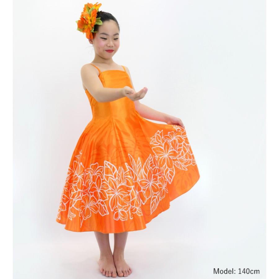 フラドレス ケイキ [120・140] ミディ丈 プルメリア オレンジ Jp77or |  | 02