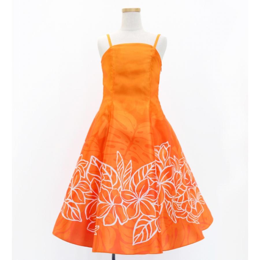 フラドレス ケイキ [120・140] ミディ丈 プルメリア オレンジ Jp77or |  | 03