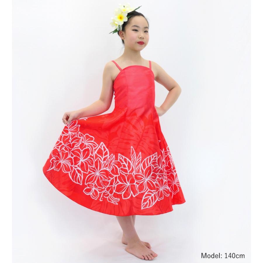 フラドレス ケイキ [120・140] ミディ丈 プルメリア レッド Jp77rd |  | 02