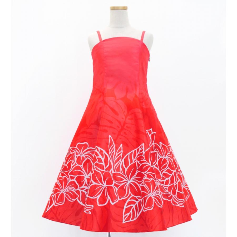 フラドレス ケイキ [120・140] ミディ丈 プルメリア レッド Jp77rd |  | 03