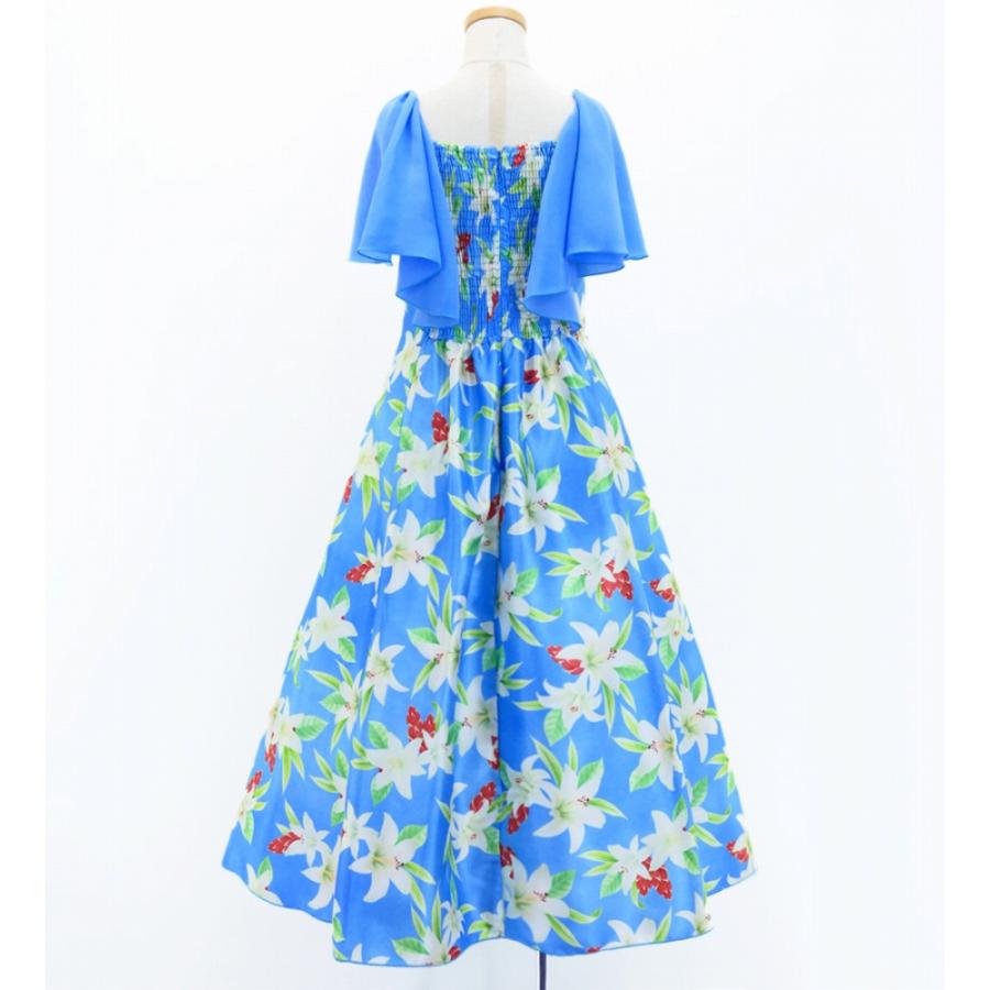 フラドレス ケイキ [120・140] フリル袖 ロング丈 リリー ブルー Jp79bl |  | 04