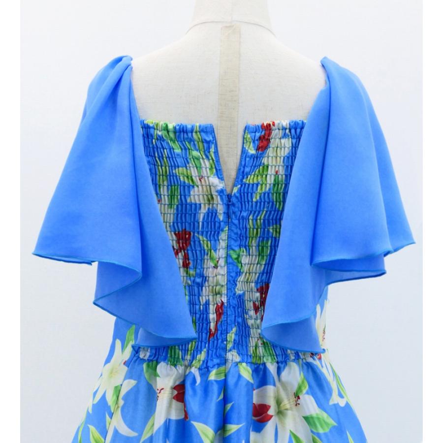 フラドレス ケイキ [120・140] フリル袖 ロング丈 リリー ブルー Jp79bl |  | 06