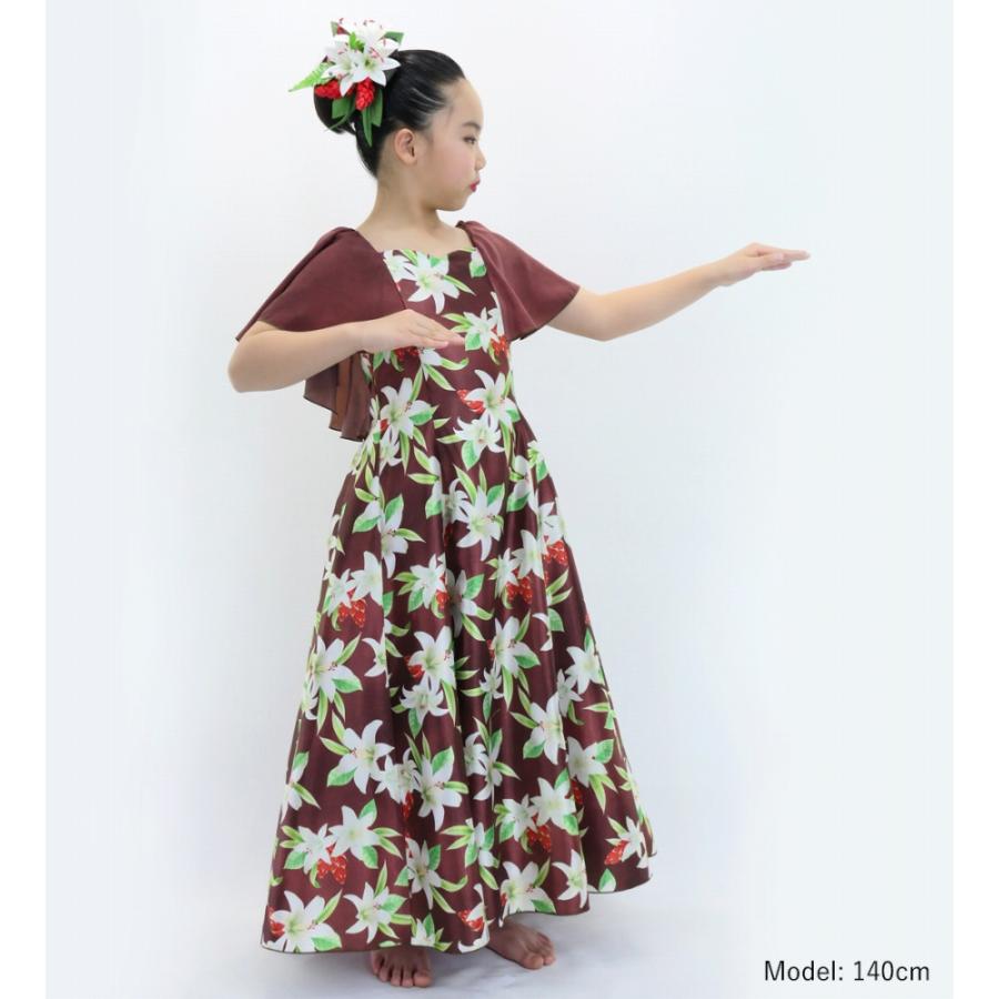 フラドレス ケイキ [120・140]フリル袖 ロング丈 リリー ブラウン Jp79br |  | 02