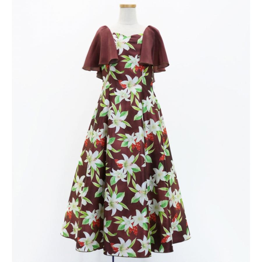 フラドレス ケイキ [120・140]フリル袖 ロング丈 リリー ブラウン Jp79br |  | 03