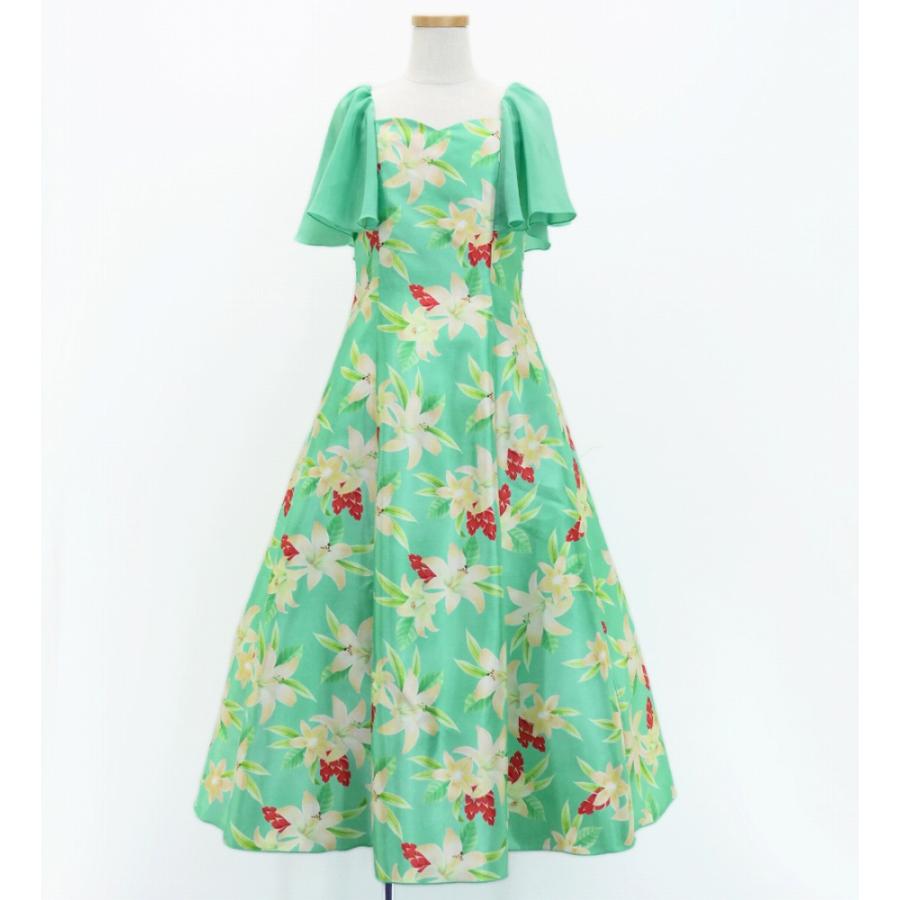 フラドレス ケイキ [120・140] フリル袖 ロング丈 リリー グリーン Jp79gr |  | 03