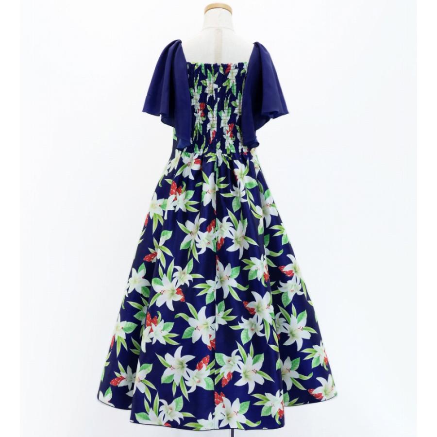 フラドレス ケイキ [120・140] フリル袖 ロング丈 リリー ネイビー Jp79nv |  | 04