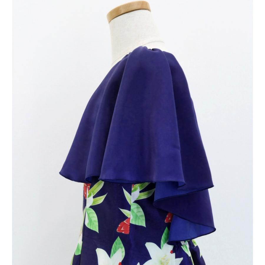 フラドレス ケイキ [120・140] フリル袖 ロング丈 リリー ネイビー Jp79nv |  | 05