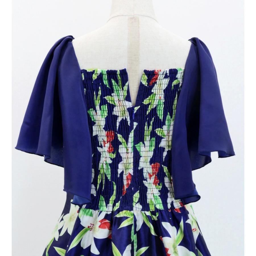 フラドレス ケイキ [120・140] フリル袖 ロング丈 リリー ネイビー Jp79nv |  | 06