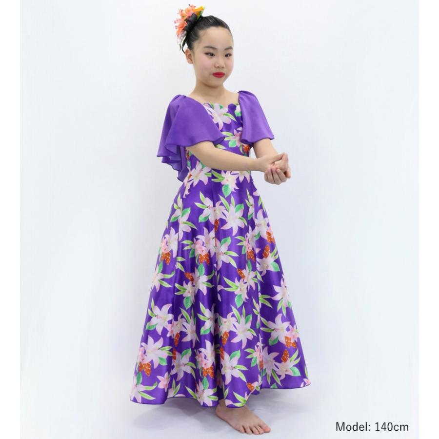 フラドレス ケイキ [120・140] フリル袖 ロング丈 リリー パープル Jp79pu |  | 02