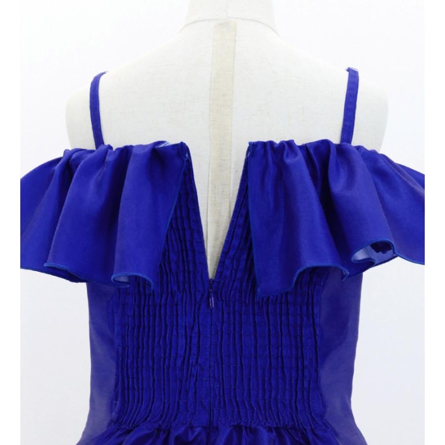 フラドレス ケイキ [120・140]オフショルダー ミディ丈 ハイビスカス ネイビー Jp80nv |  | 05