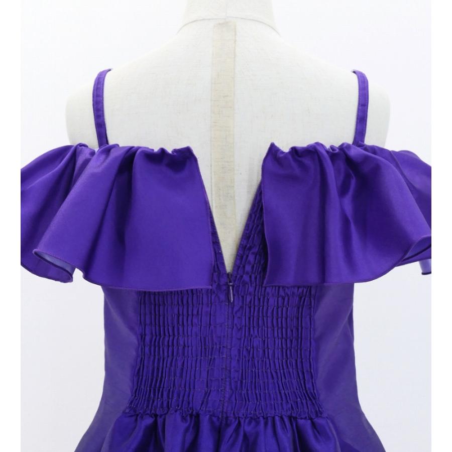 フラドレス ケイキ [120・140] オフショルダー ミディ丈 ハイビスカス パープル Jp80pu |  | 05