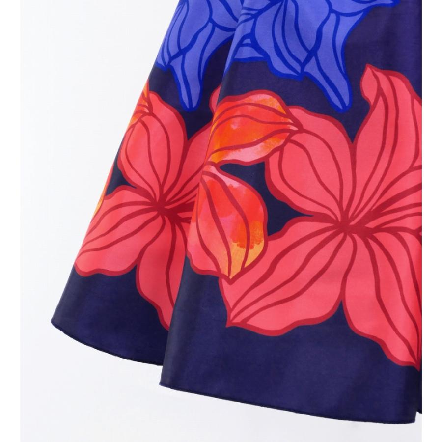 フラドレス ケイキ [120・140] オフショルダー ミディ丈 ハイビスカス パープル Jp80pu |  | 06