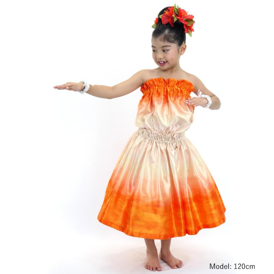 フラダンス衣装 フラダンス [S-LLサイズ] ムームー ロング丈 シャンタン袖口