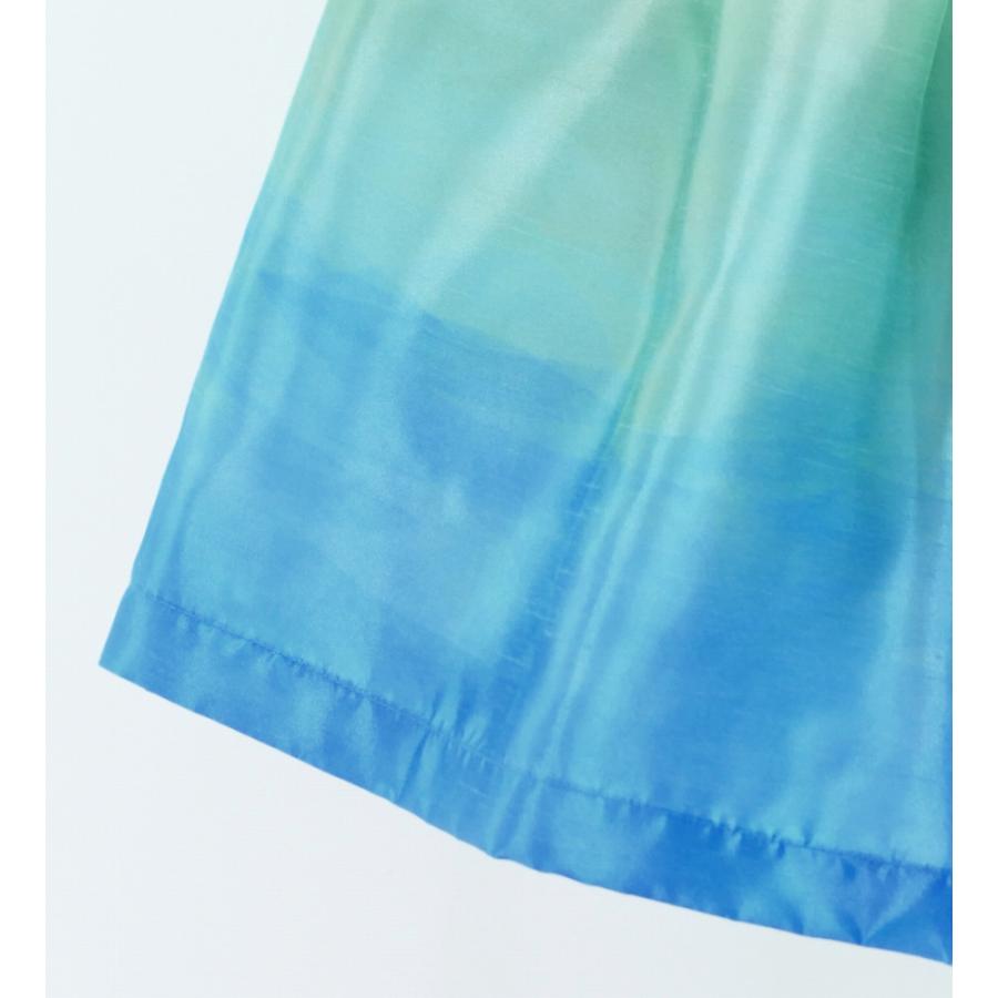 フラダンス用　パウスカート 青緑グラデーション　袋付き フラダンス用 パウスカート 青緑グラデーション 袋付き - メルカリ