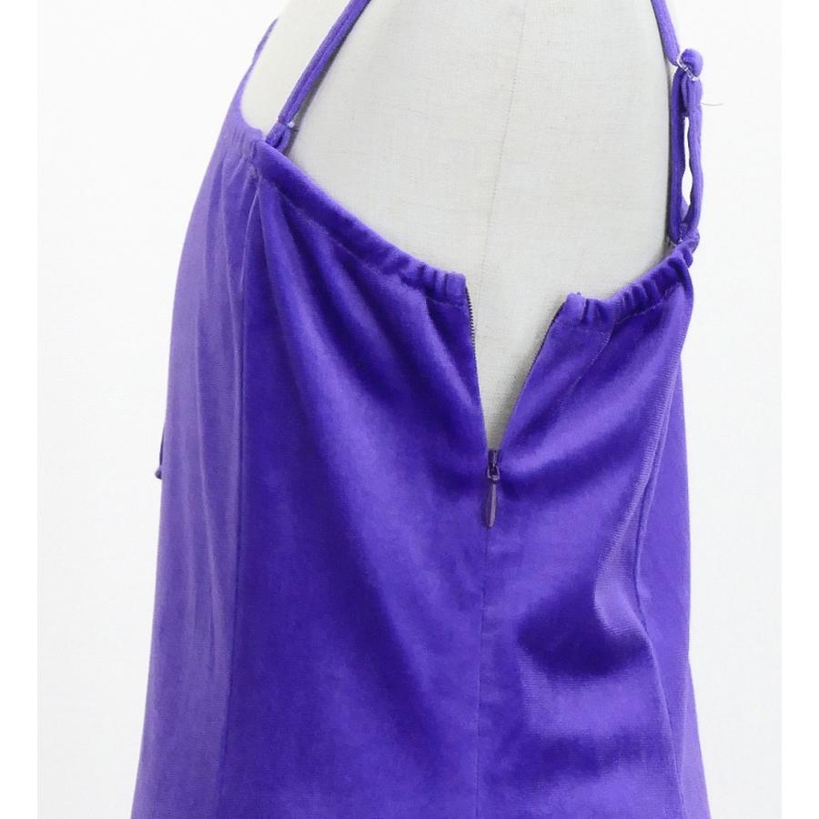 和柄ドレス キッズ ロング丈 ワンショルダー フリルスリーブ パープル（紫） 120・140サイズ JWp004pu |  | 05